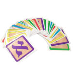 מדבקות של אותיות וחיות טהורות