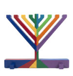 ⁦חנוכיה עץ טבעי ליצירה⁩ – תמונה ⁦4⁩